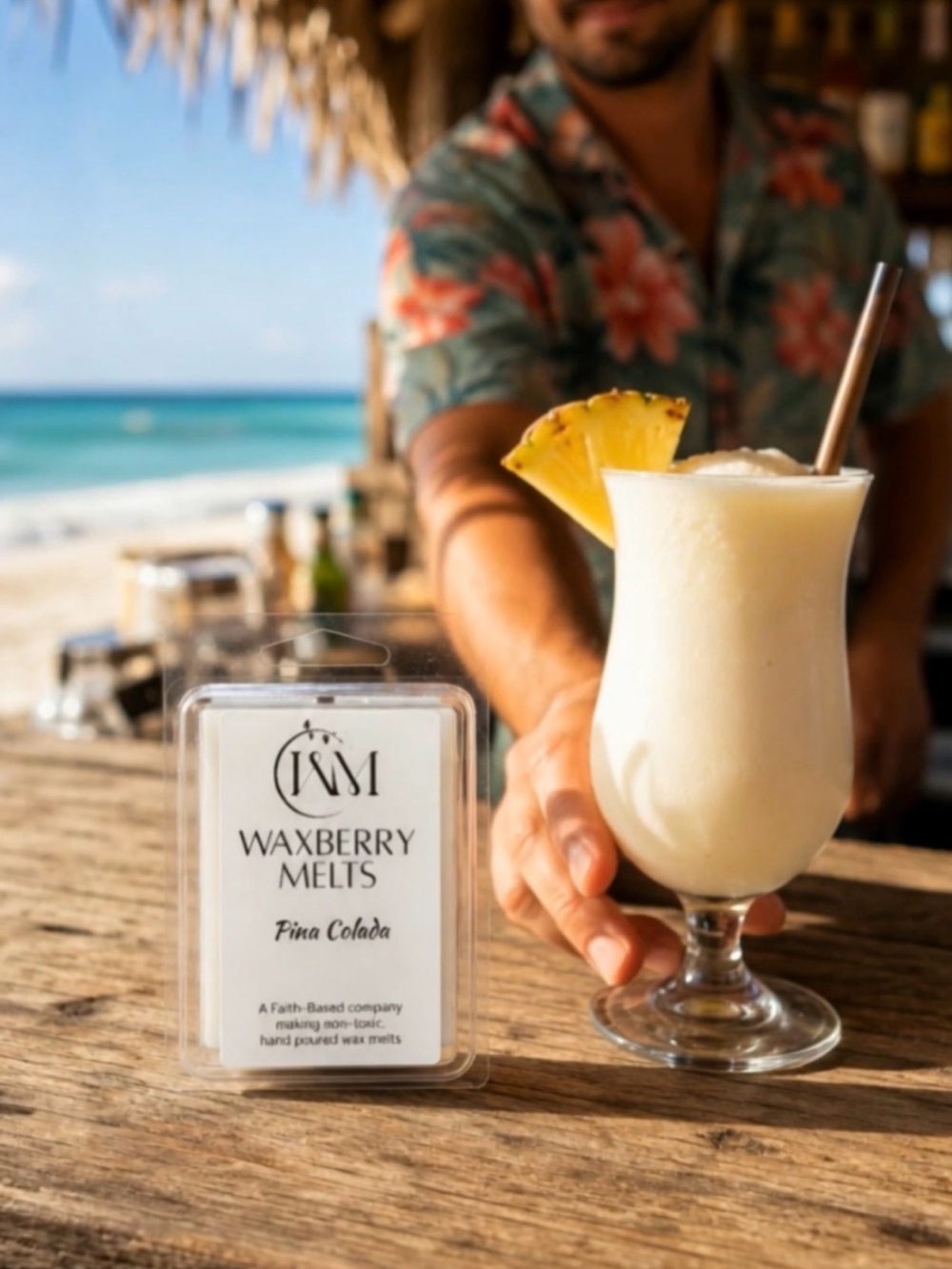 Hand Crafted Pina Colada Beeswax Melts